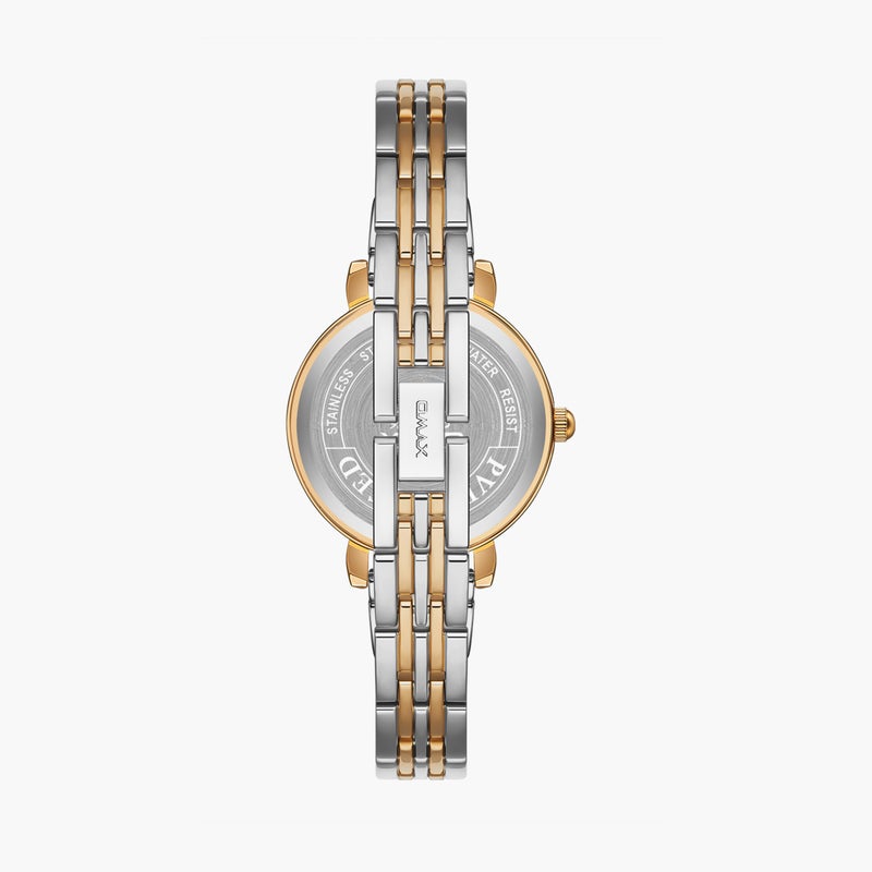 OMAX Women's Dual Tone Analog Metal Strap Watch - Image 3